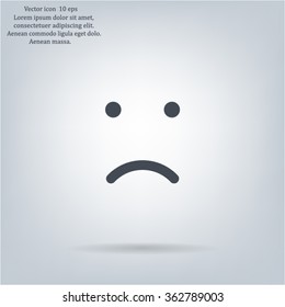 Face sign icon, vector illustration. Flat design style