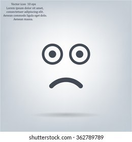 Face sign icon, vector illustration. Flat design style