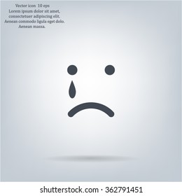 Face sign icon, vector illustration. Flat design style