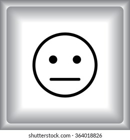 Face sign icon, vector illustration. Flat design style 