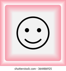 Face sign icon, vector illustration. Flat design style 