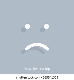 Face sign icon, vector illustration. Flat design style