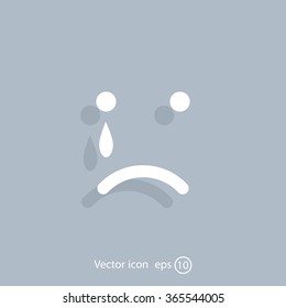 Face sign icon, vector illustration. Flat design style