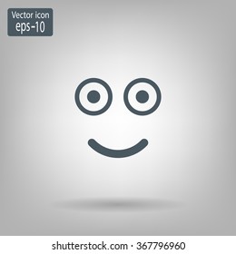 Face sign icon, vector illustration. Flat design style