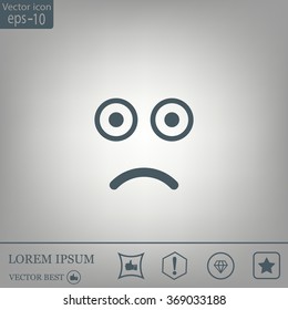 Face sign icon, vector illustration. Flat design style