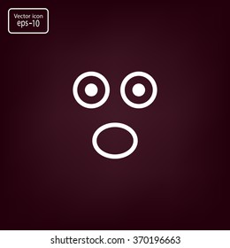 Face sign icon, vector illustration. Flat design style