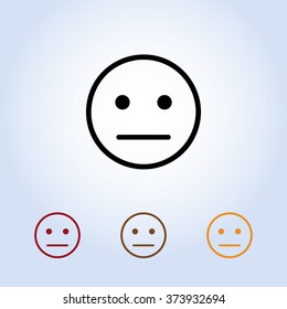 Face sign icon, vector illustration. Flat design style 
