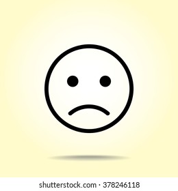 Face sign icon, vector illustration. Flat design style 