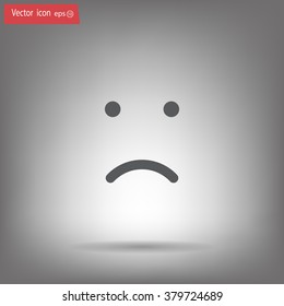 Face sign icon, vector illustration. Flat design style
