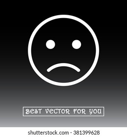 Face sign icon, vector illustration. Flat design style 