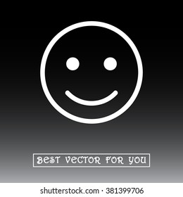 Face sign icon, vector illustration. Flat design style 