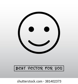 Face sign icon, vector illustration. Flat design style 