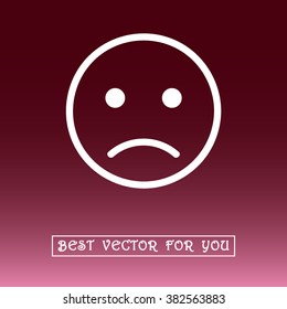 Face sign icon, vector illustration. Flat design style 