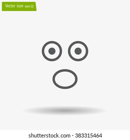Face sign icon, vector illustration. Flat design style