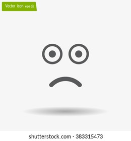 Face sign icon, vector illustration. Flat design style