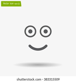 Face sign icon, vector illustration. Flat design style