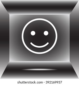 Face sign icon, vector illustration. Flat design style 
