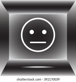 Face sign icon, vector illustration. Flat design style 