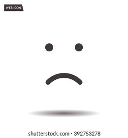 Face sign icon, vector illustration. Flat design style