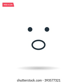 Face sign icon, vector illustration. Flat design style