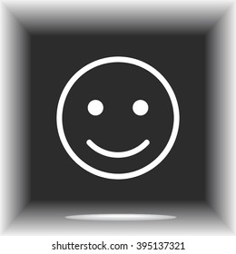 Face sign icon, vector illustration. Flat design style 