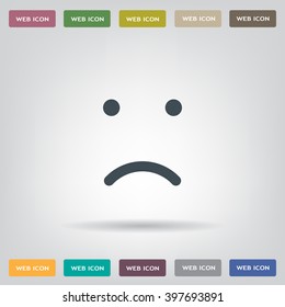 Face sign icon, vector illustration. Flat design style