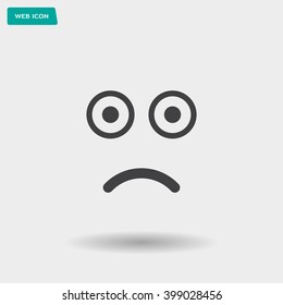 Face sign icon, vector illustration. Flat design style