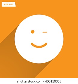 Face sign icon, vector illustration. Flat design style