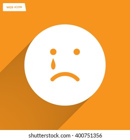 Face sign icon, vector illustration. Flat design style