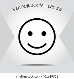 Face sign icon, vector illustration. Flat design style 