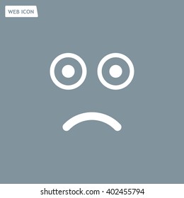 Face sign icon, vector illustration. Flat design style