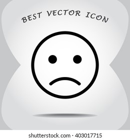 Face sign icon, vector illustration. Flat design style 