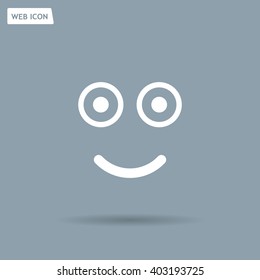 Face sign icon, vector illustration. Flat design style