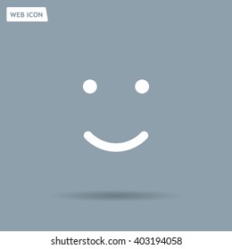 Face sign icon, vector illustration. Flat design style