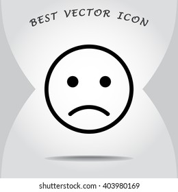 Face sign icon, vector illustration. Flat design style 