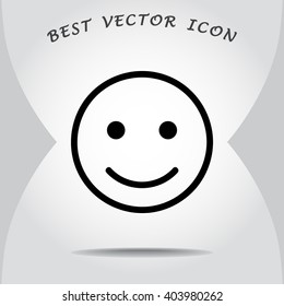 Face sign icon, vector illustration. Flat design style 