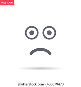 Face sign icon, vector illustration. Flat design style