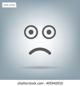 Face sign icon, vector illustration. Flat design style