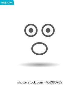 Face sign icon, vector illustration. Flat design style