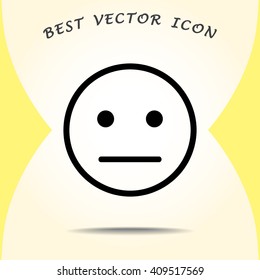 Face sign icon, vector illustration. Flat design style 