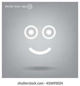 Face sign icon, vector illustration. Flat design style