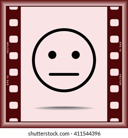 Face sign icon, vector illustration. Flat design style 