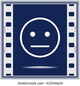Face sign icon, vector illustration. Flat design style 