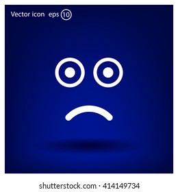 Face sign icon, vector illustration. Flat design style