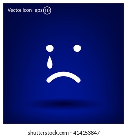 Face sign icon, vector illustration. Flat design style