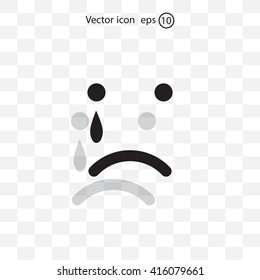Face sign icon, vector illustration. Flat design style