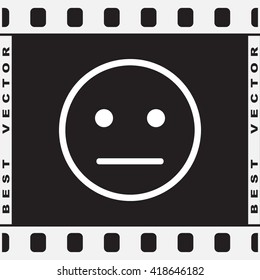 Face sign icon, vector illustration. Flat design style 
