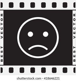 Face sign icon, vector illustration. Flat design style 