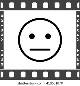 Face sign icon, vector illustration. Flat design style 