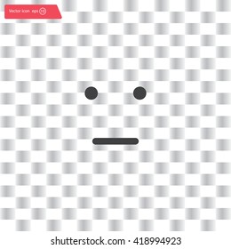 Face sign icon, vector illustration. Flat design style